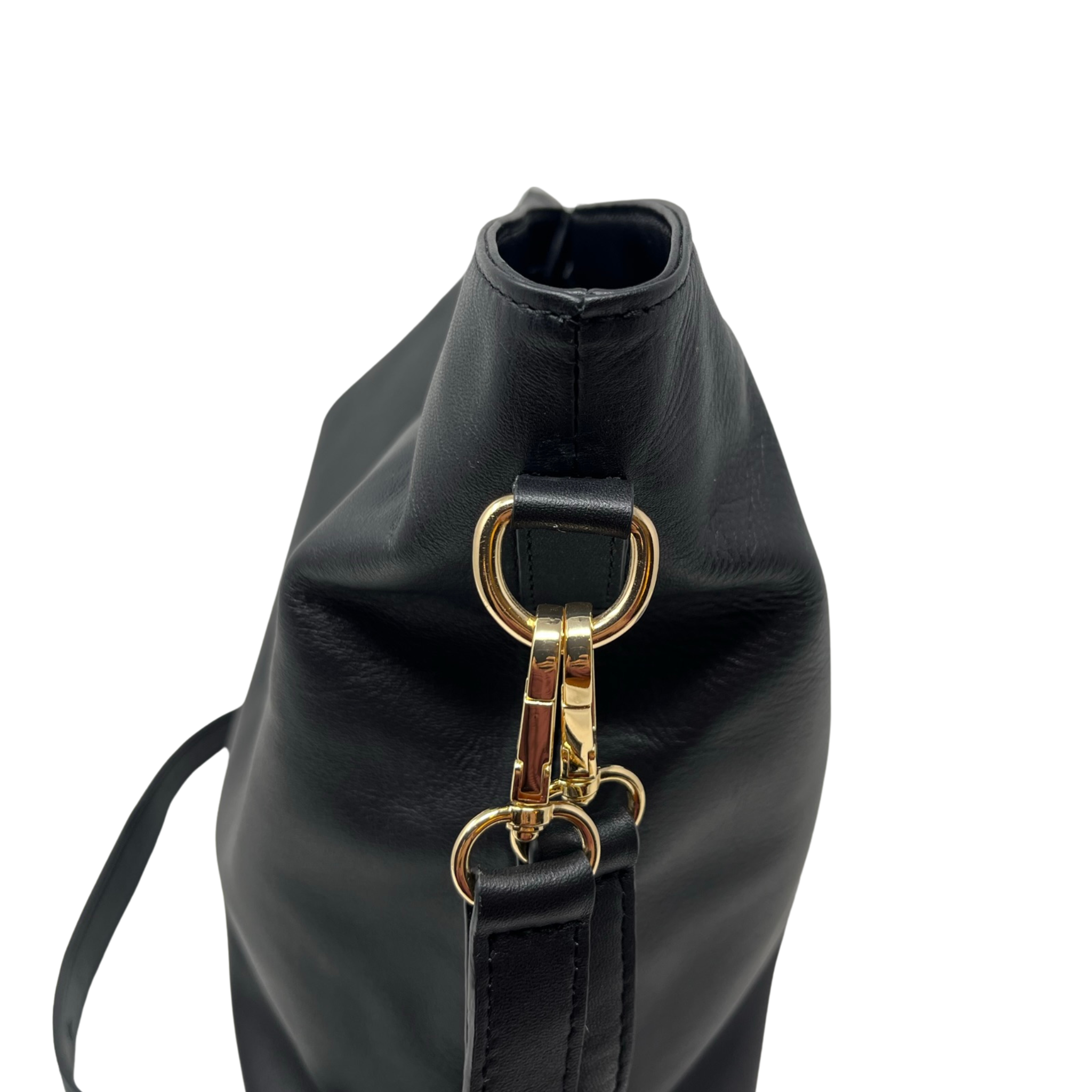 Cartera Cris Cuero Plena Flor Negro