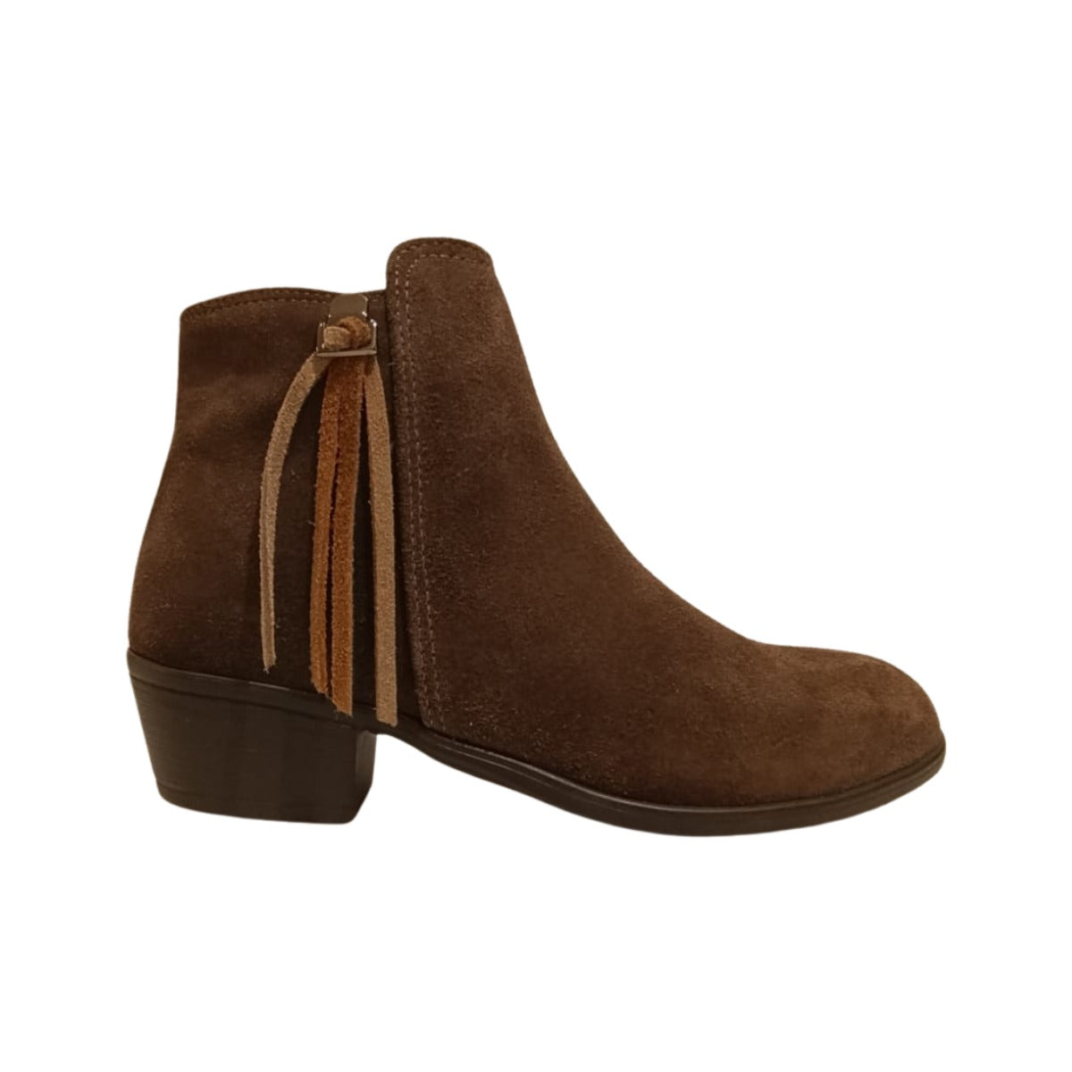 Botas Cata Mujer Carnaza Cafe con Flecos