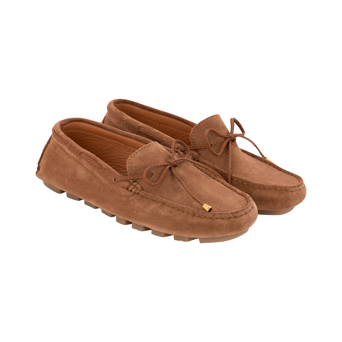 Mocasines Mujer Cordón Carnaza Whisky