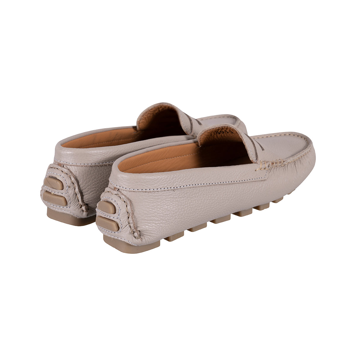 Mocasines Mujer Penny Cuero Simply Taupe