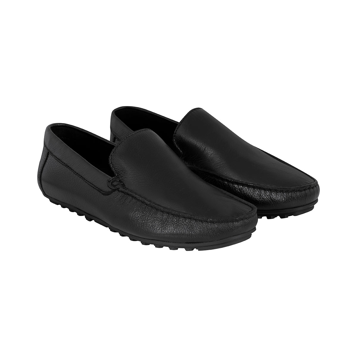 Mocasines Hombre Lisos Cuero Negro
