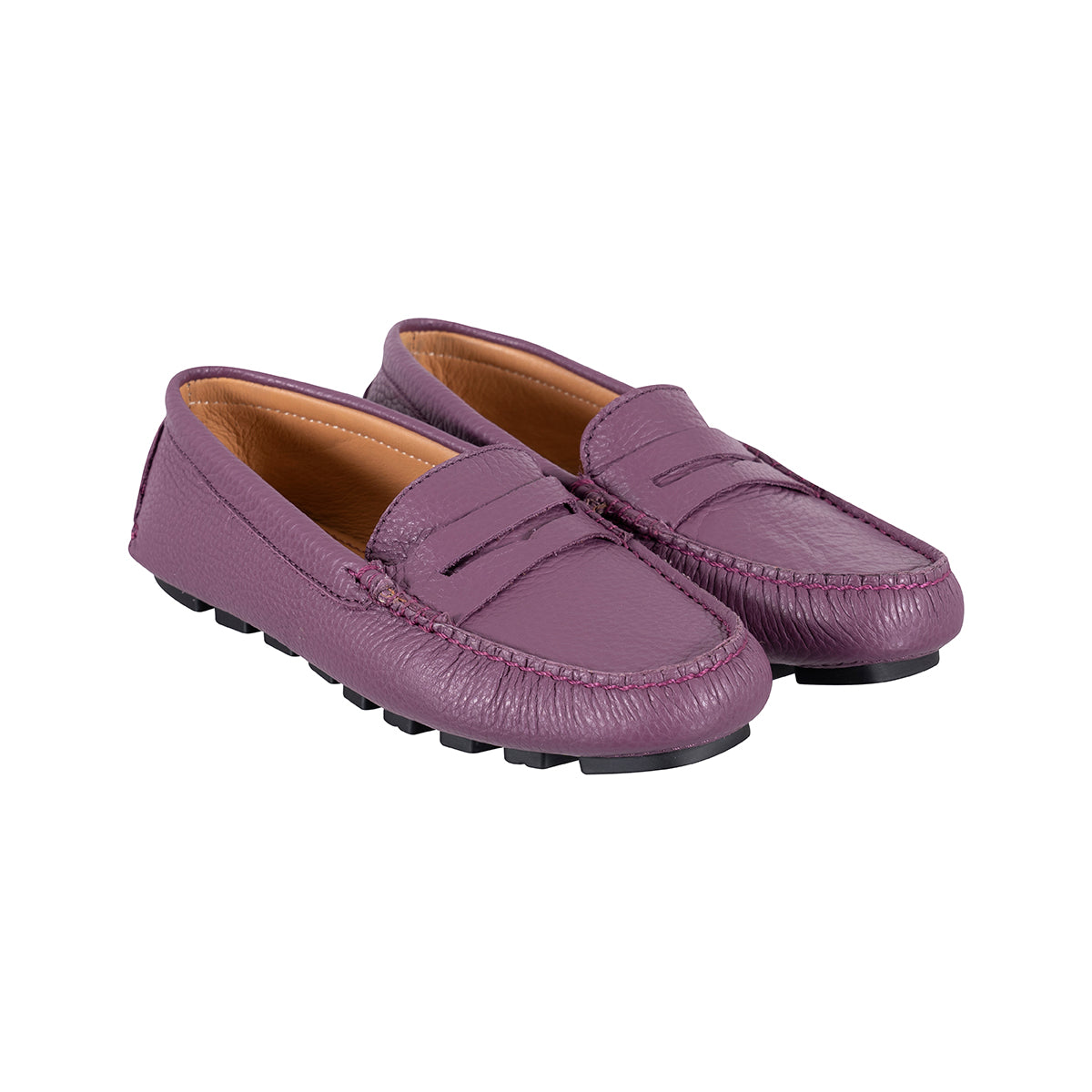Mocasines Mujer Penny Cuero Morado Very Peri