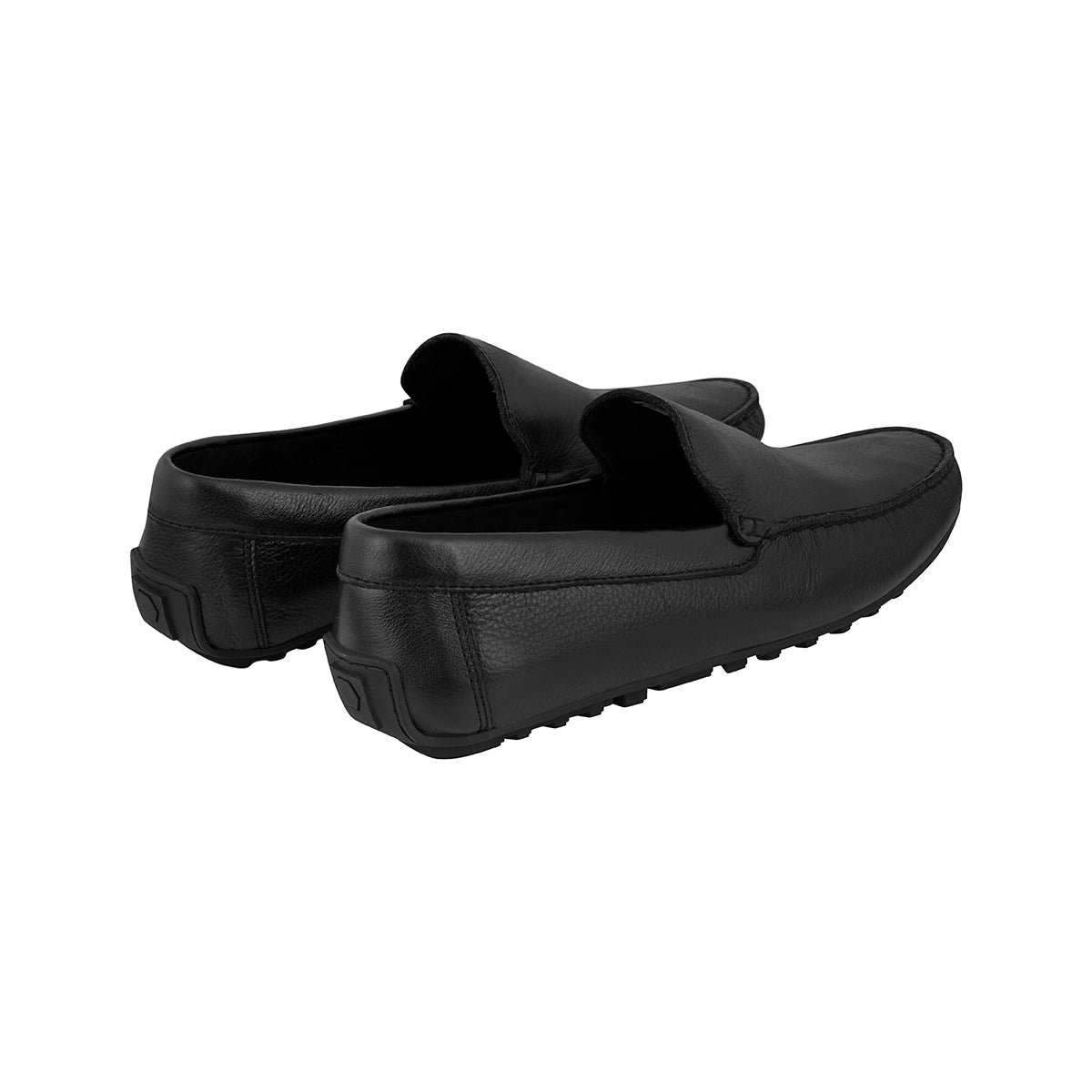 Mocasines Hombre Lisos Cuero Negro