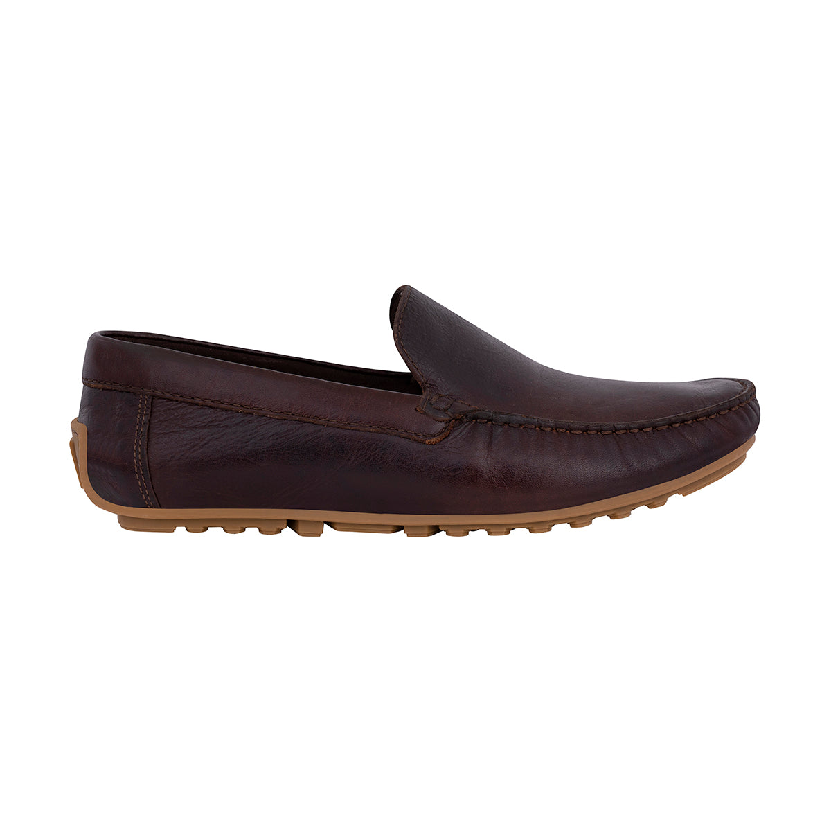Mocasines Hombre Lisos Cuero Cognac