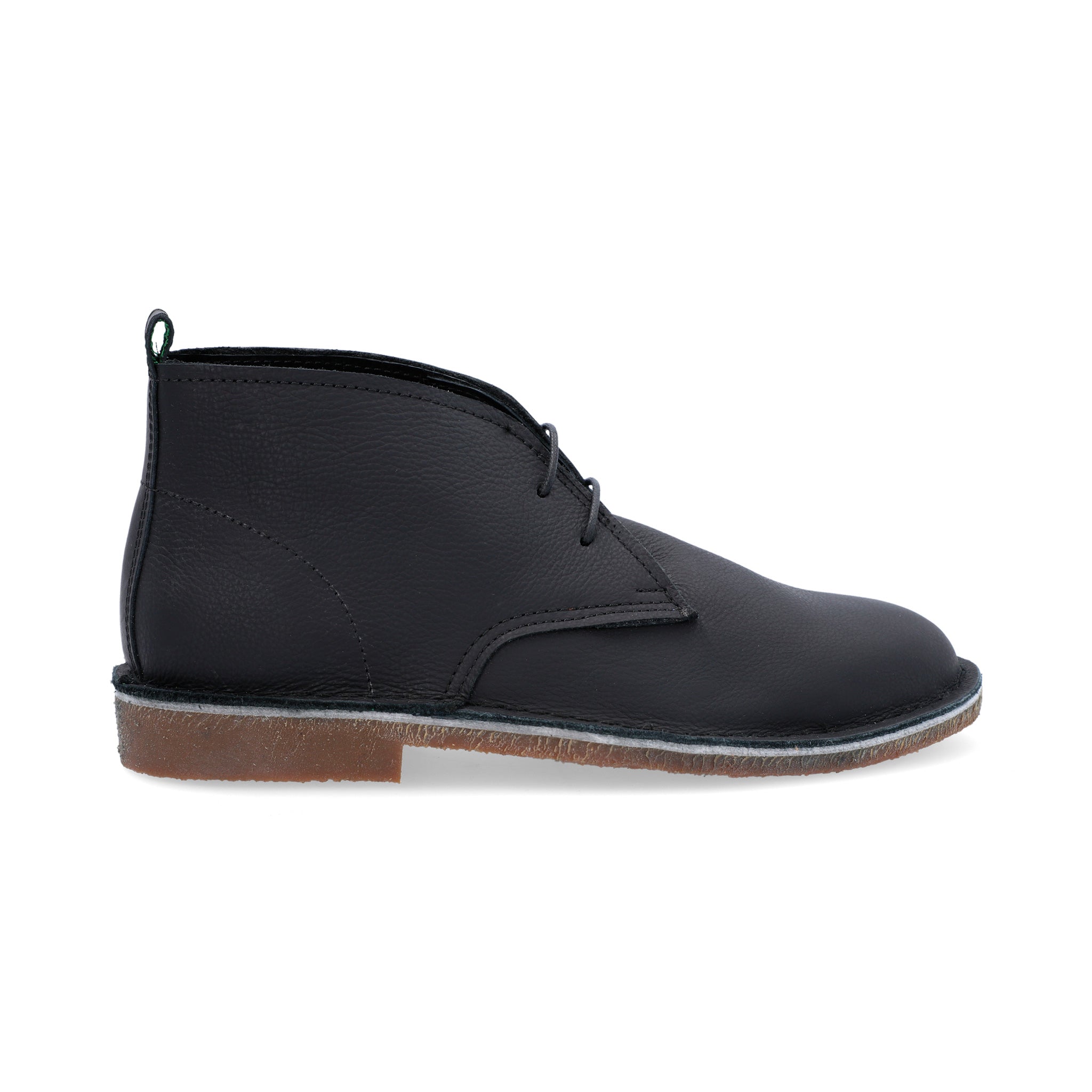 Botas Desert Hombre Cuero Abatanado Negro