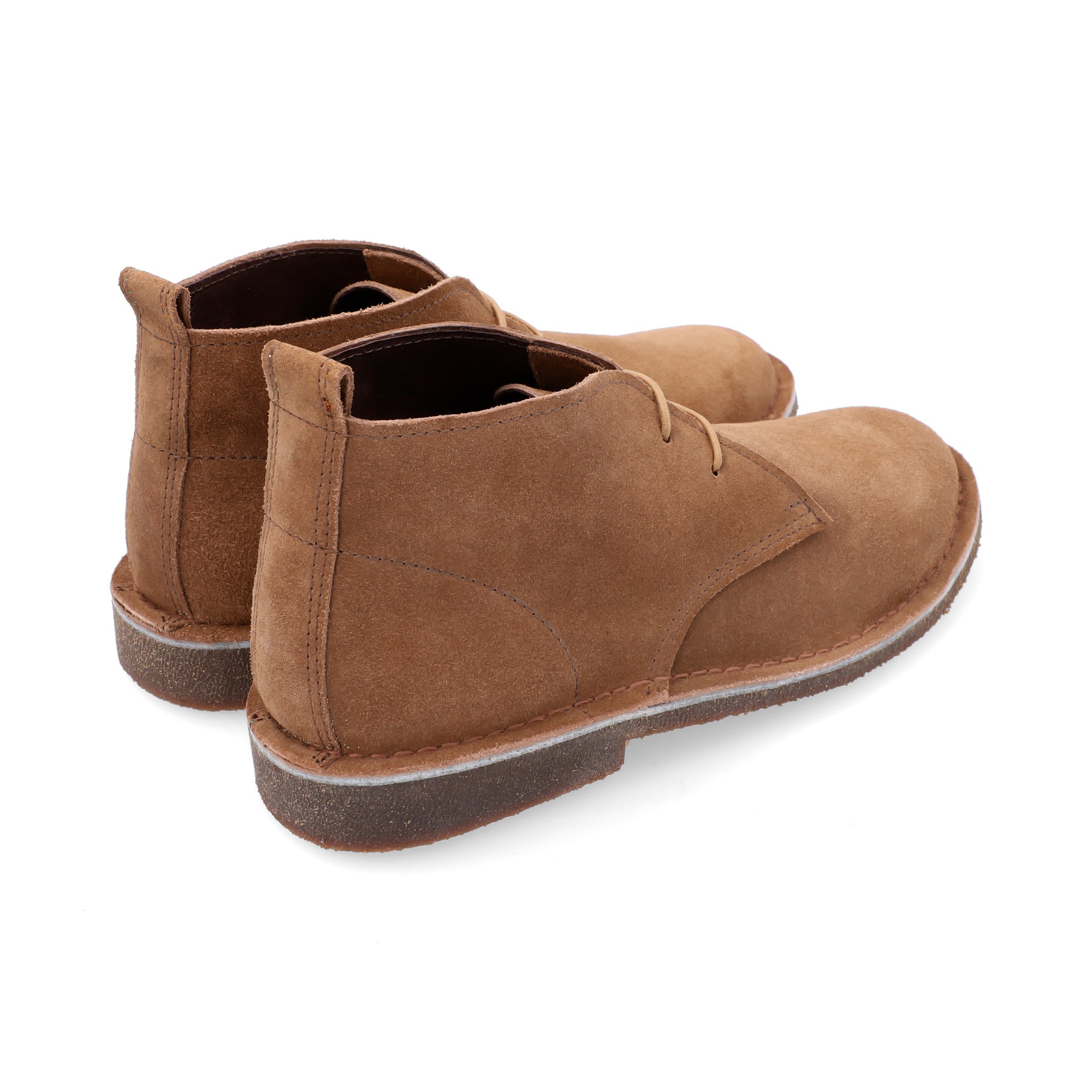 Botas Desert Hombre Cuero Carnaza Almendra