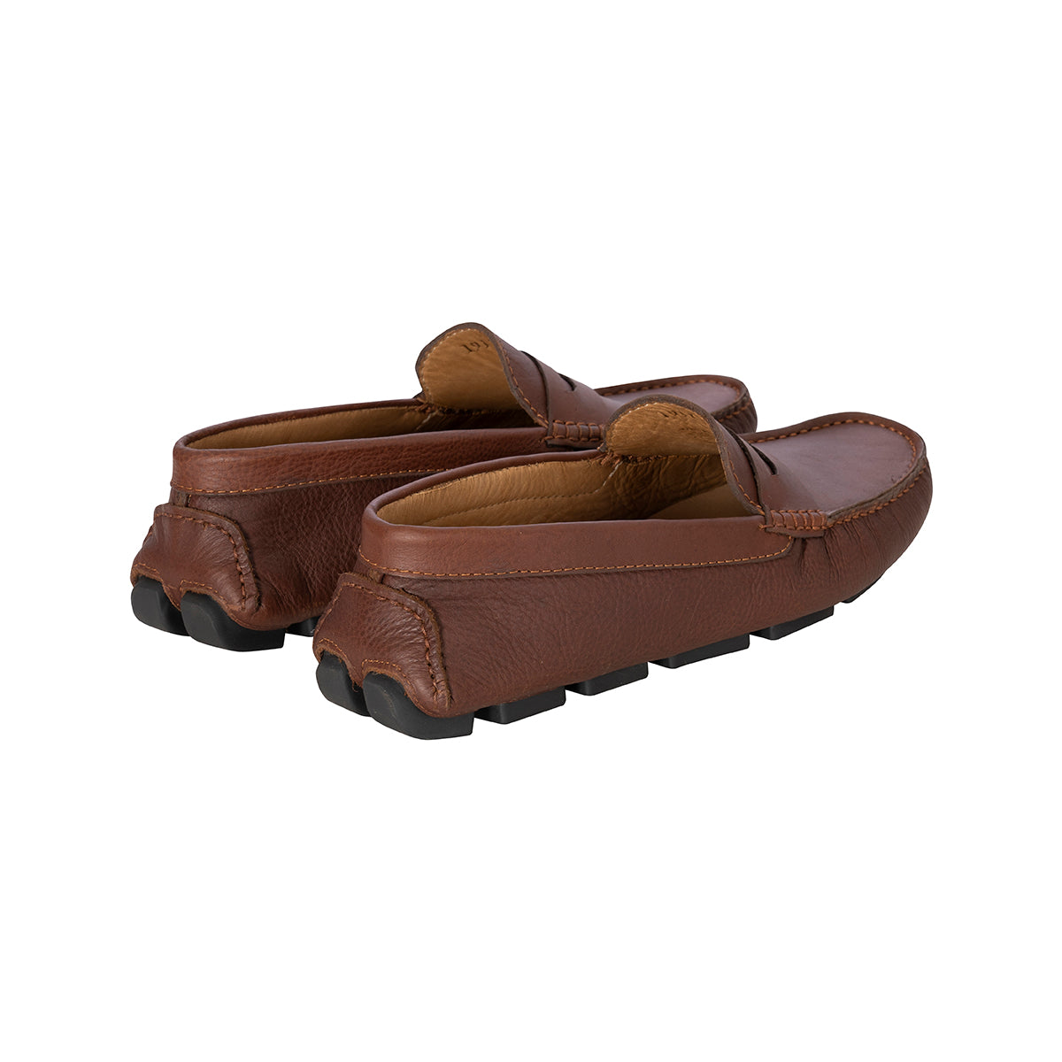 Mocasines Hombre Penny Cuero Cognac