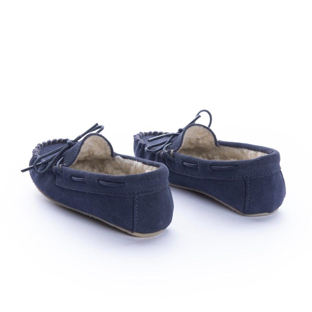 Pantuflas Apaches Niño Azul Navy