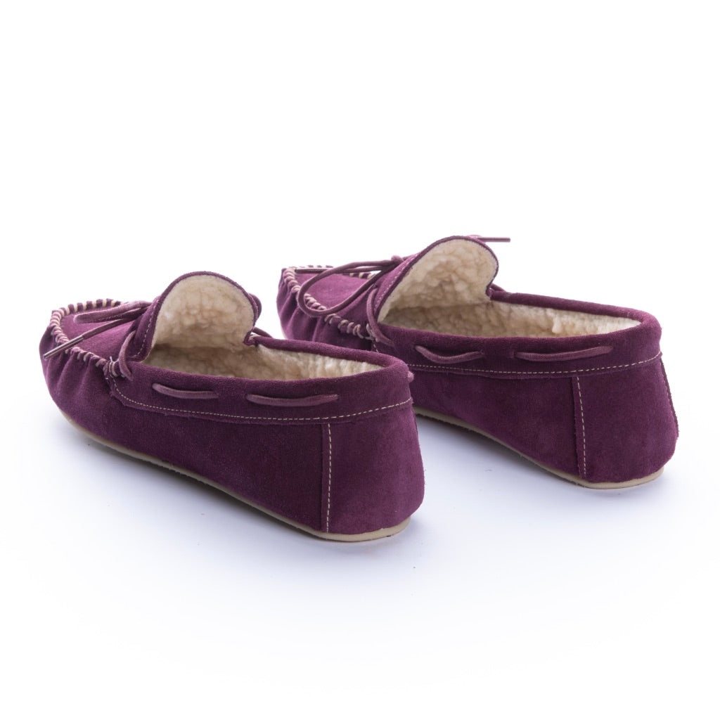 Pantuflas Apaches Mujer Peluche Uva