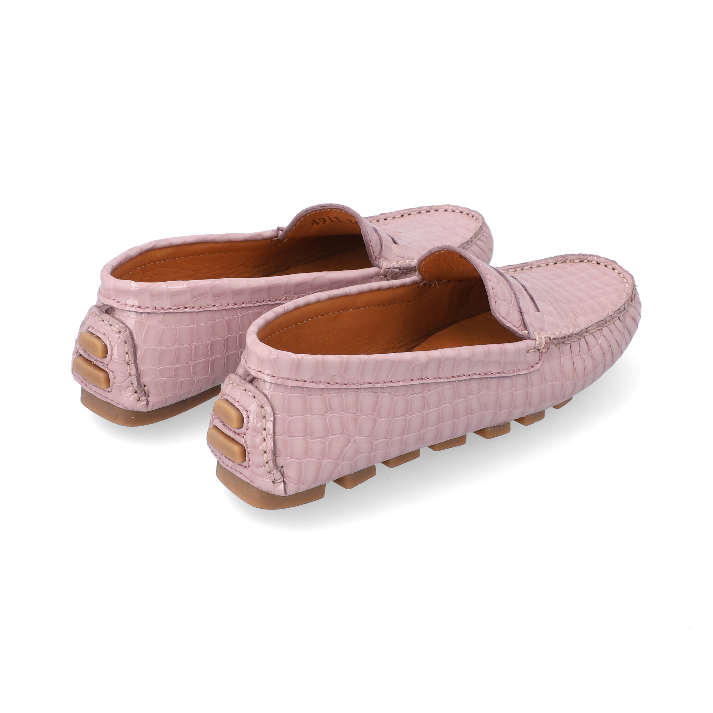 Mocasines Mujer Penny Cuero Maggie Rosa