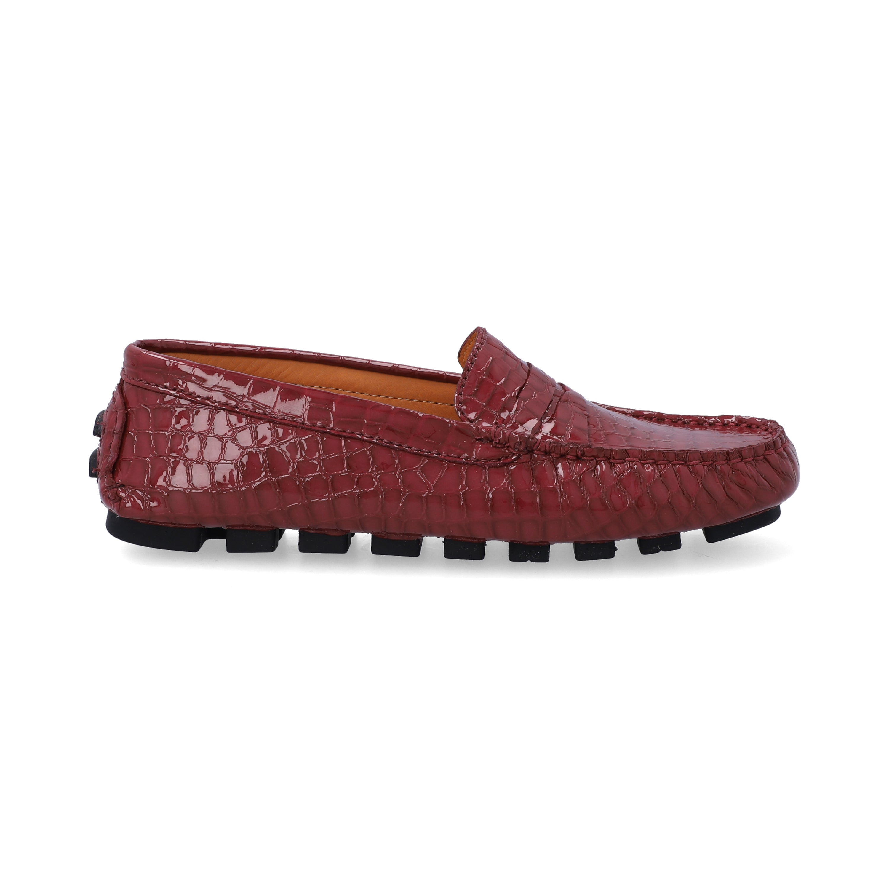 Mocasines Mujer Penny Cuero Maggie Red