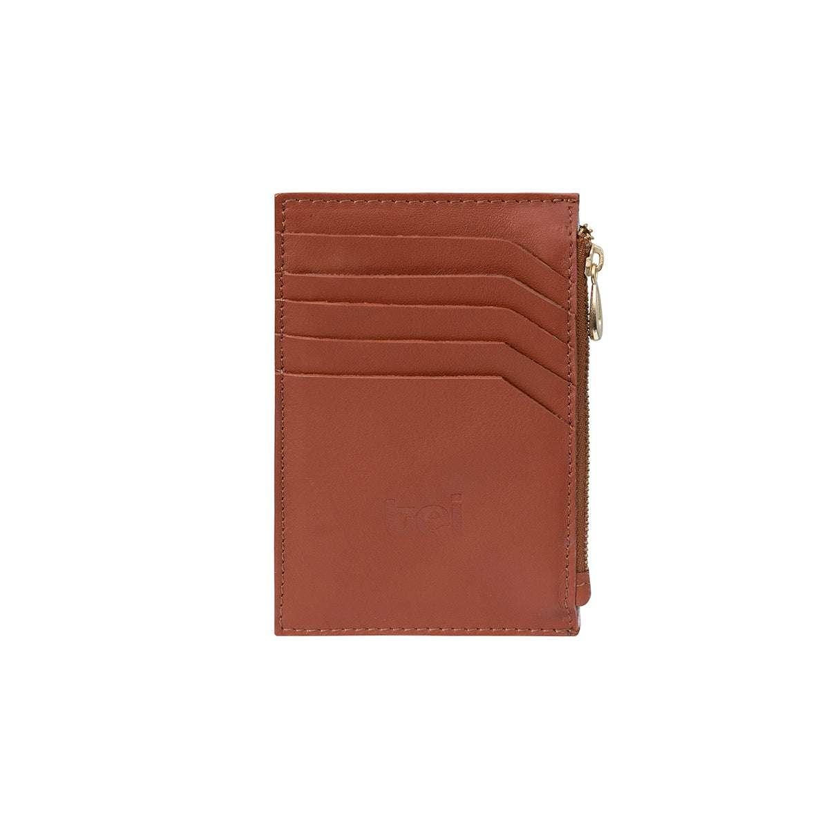 Tarjetero cremallera Miel