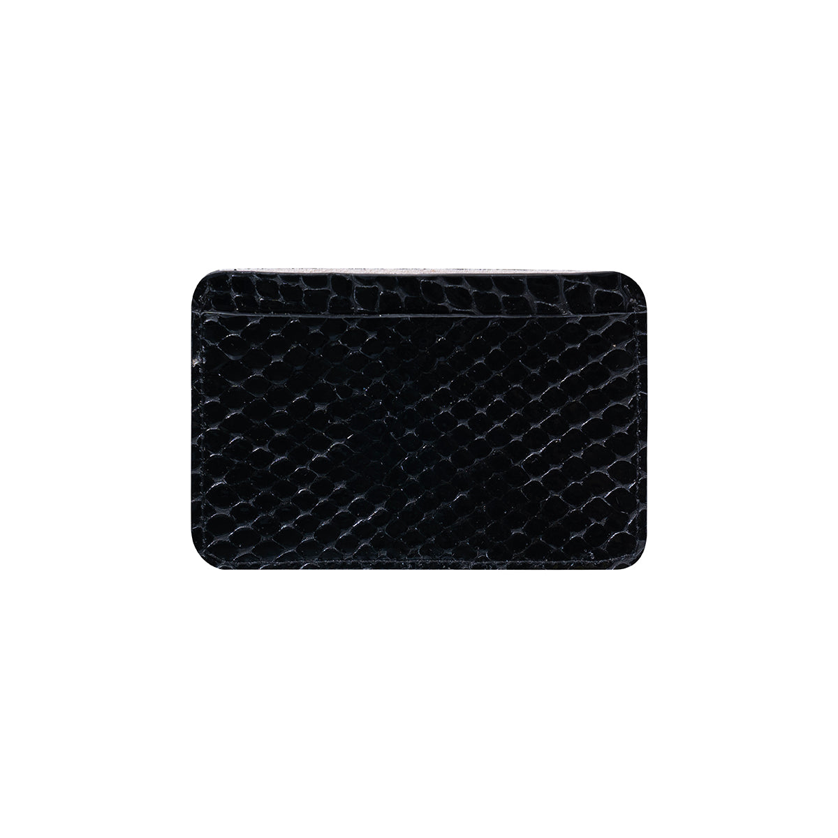 Tarjetero sencillo cuero Boa Black