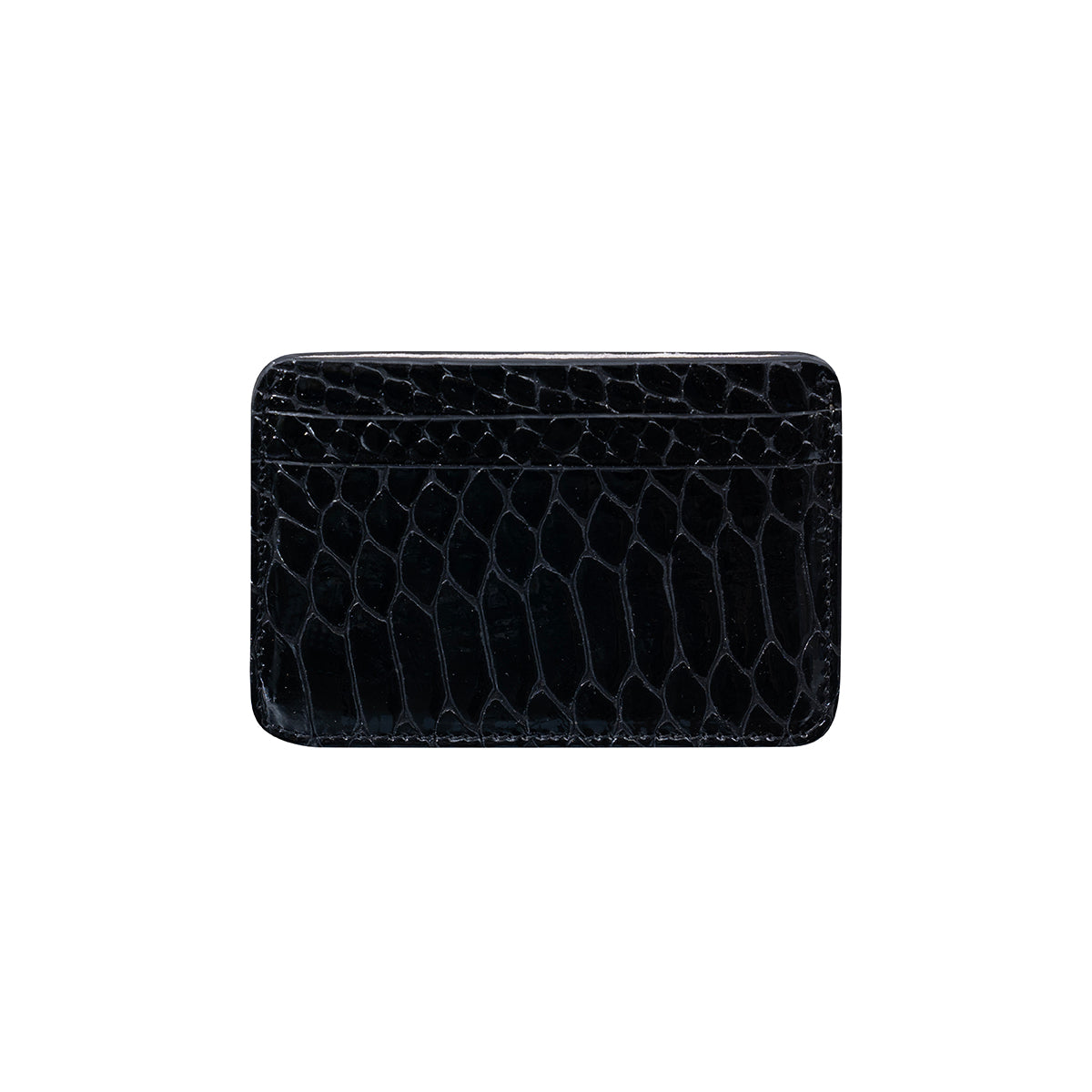Tarjetero sencillo cuero Boa Black