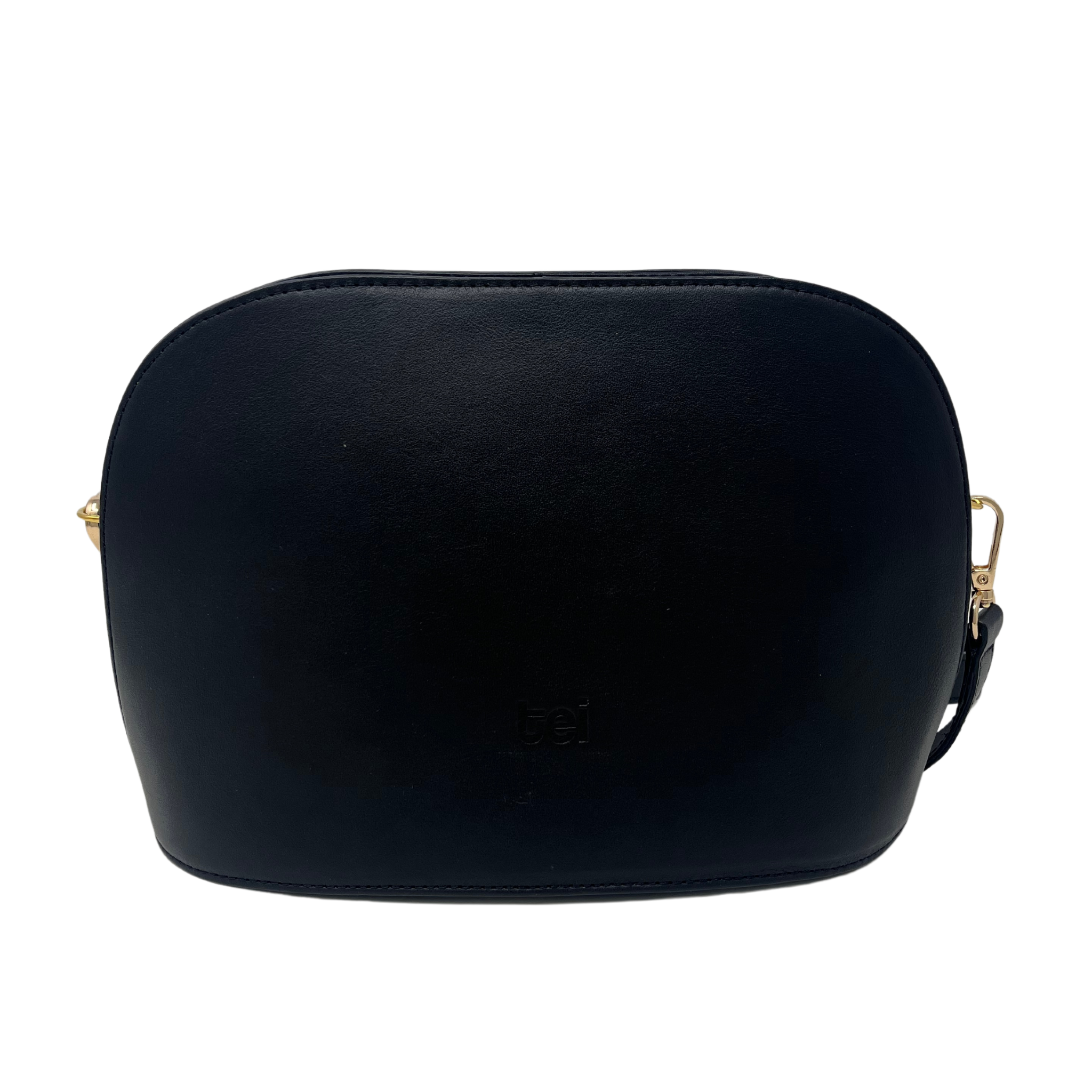 Cartera Isa Cuero Plena Flor Negro