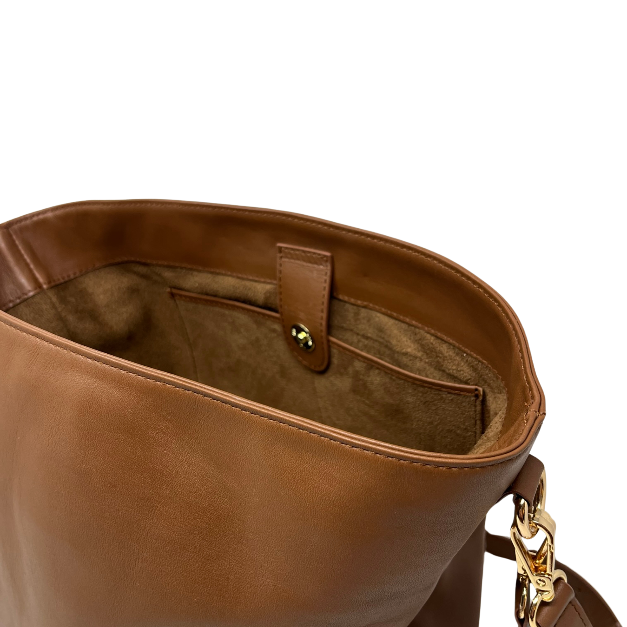 Cartera Cris Cuero Plena Flor Café