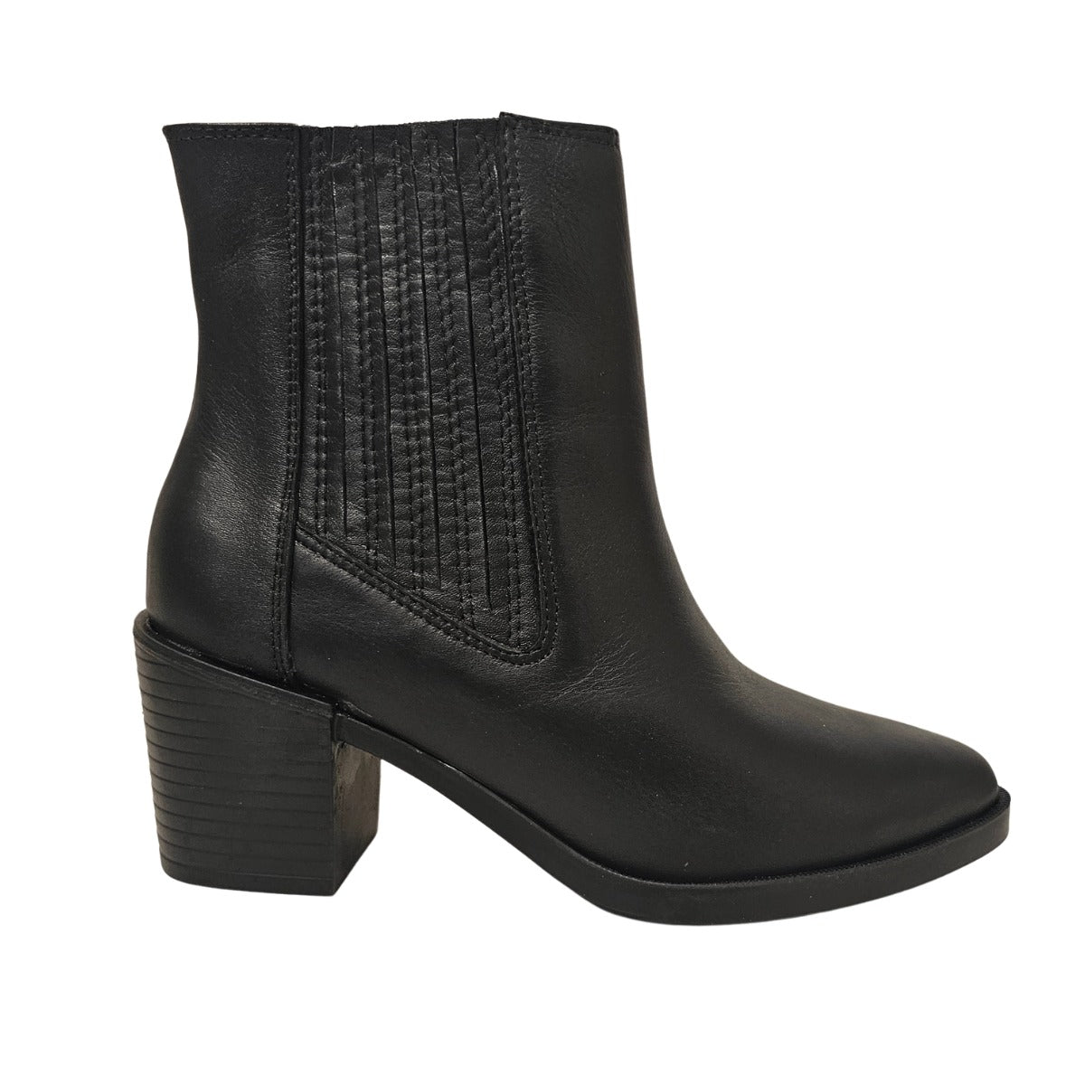 Botas Chelsea Mujer Cuero Negro