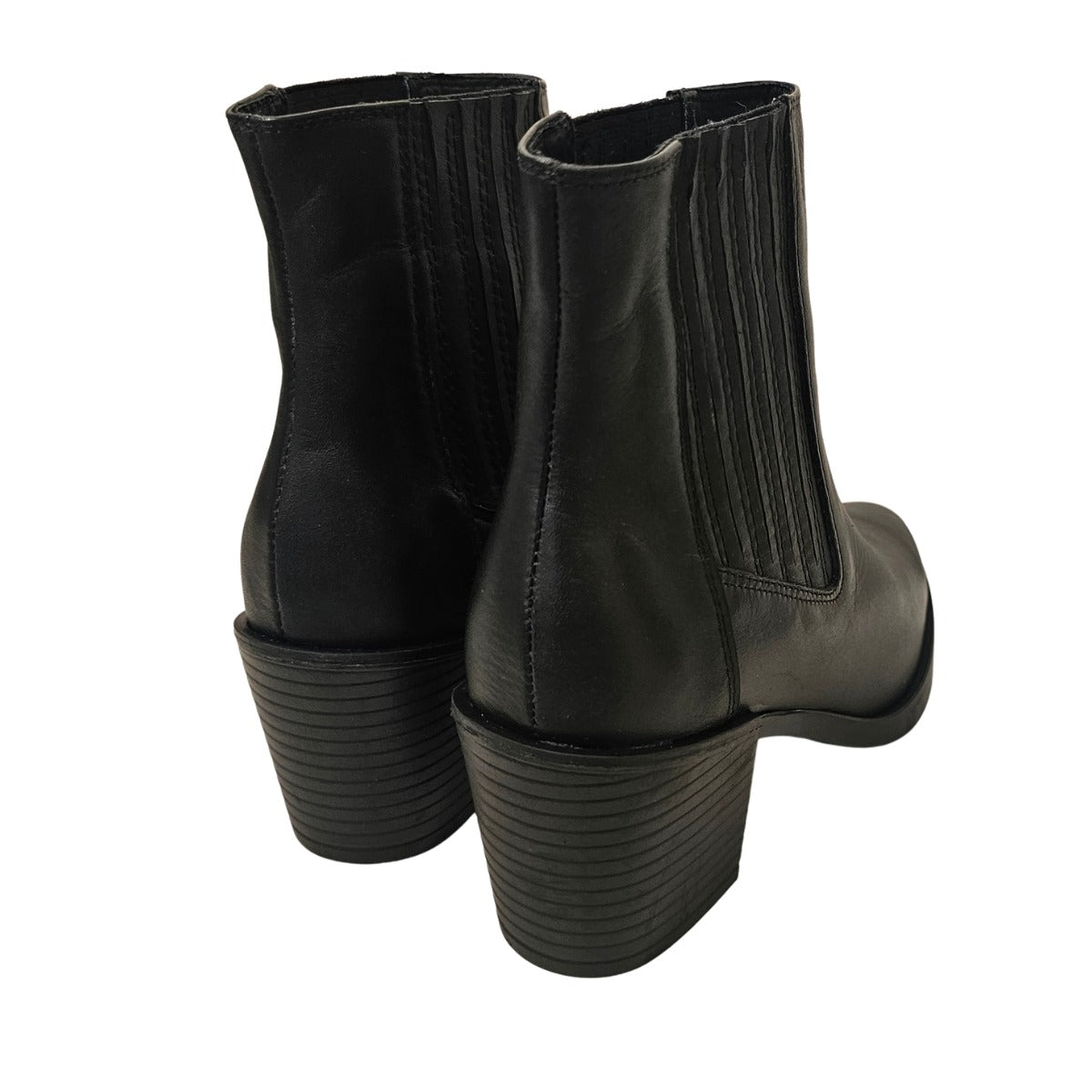 Botas Chelsea Mujer Cuero Negro