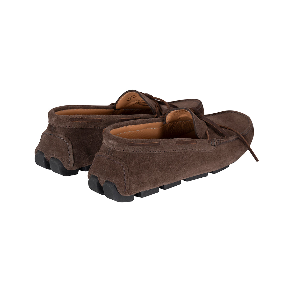 Mocasines Hombre Amarrar Carnaza Café