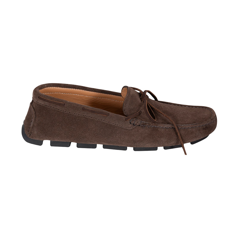 Mocasines Hombre Amarrar Carnaza Café