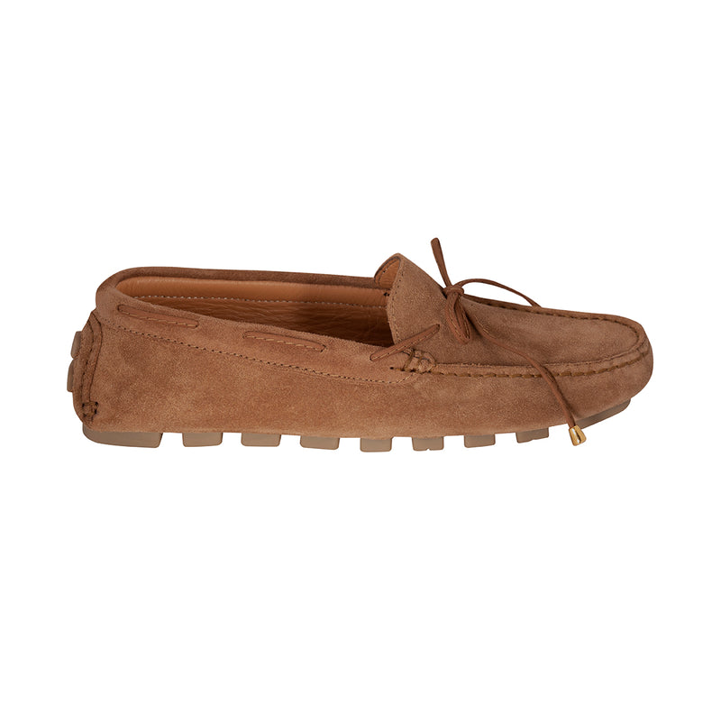 Mocasines Mujer Cordón Carnaza Whisky