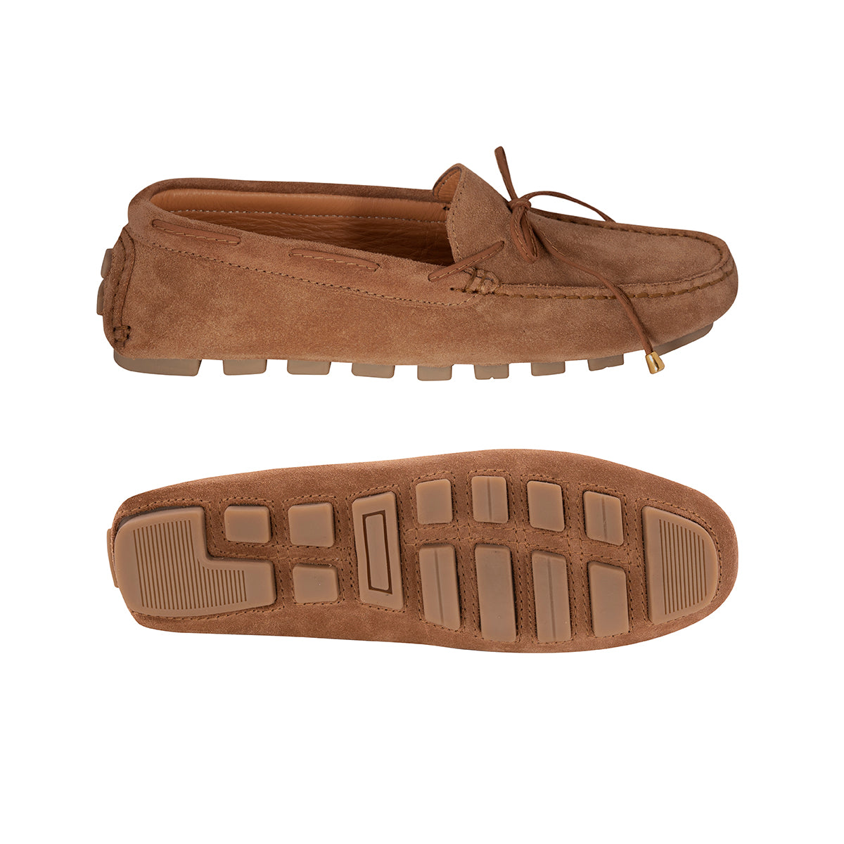 Mocasines Mujer Cordón Carnaza Whisky