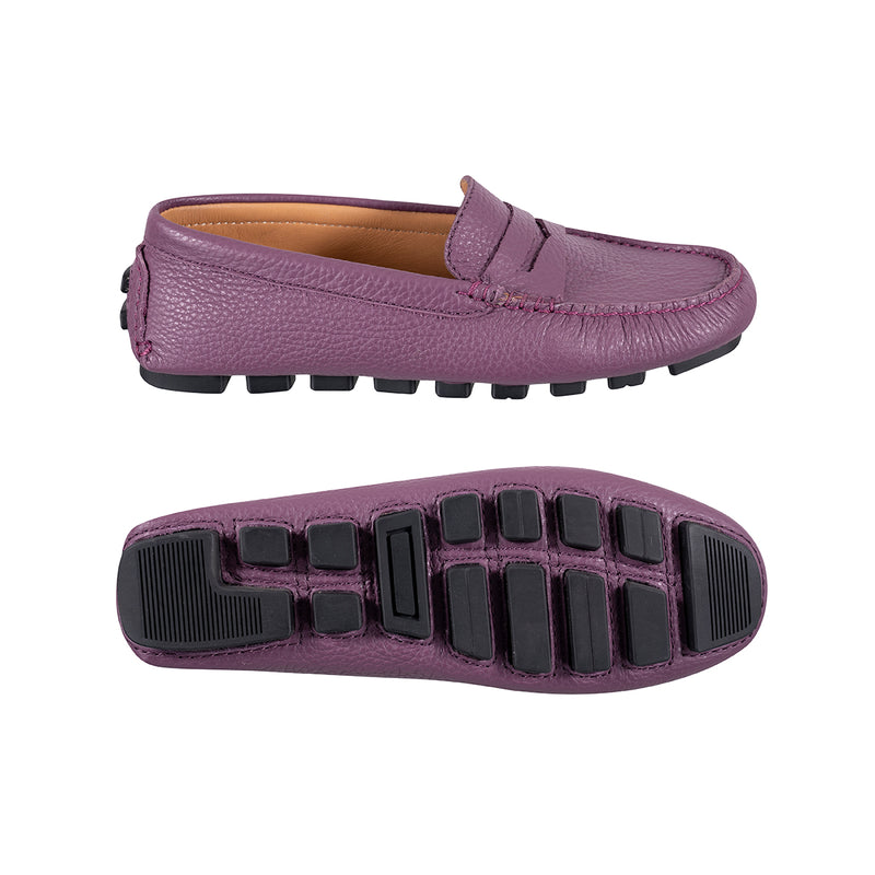 Mocasines Mujer Penny Cuero Morado Very Peri