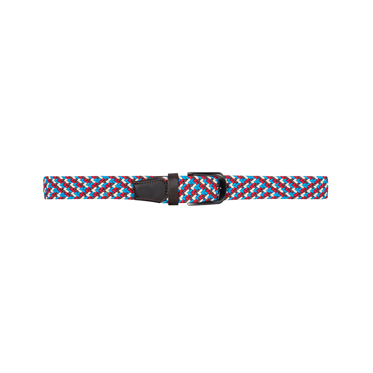 Cinturón trenzado elástico Azul Rey/ Café/ Rojo/ Blanco