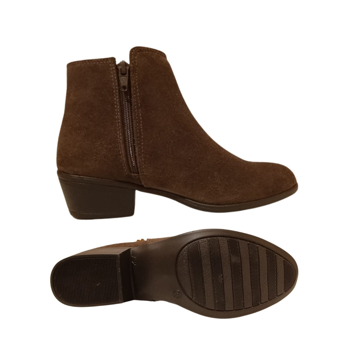 Botas Cata Mujer Carnaza Cafe con Flecos
