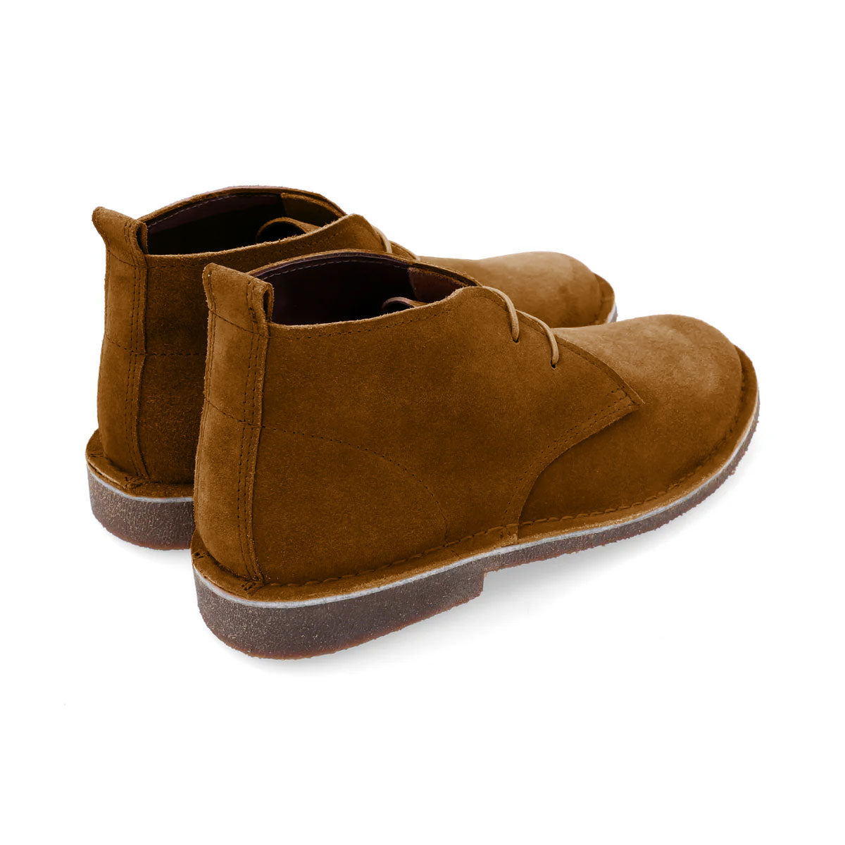 Botas Desert Hombre Cuero Carnaza Canela