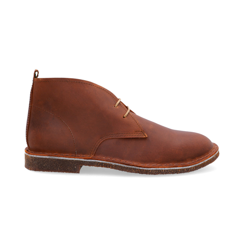Botas Desert Hombre Cuero Graso Cafe Botas Hombre