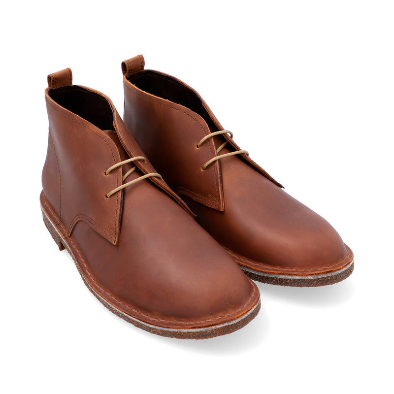 Botas Desert Hombre Cuero Graso Cafe Botas Hombre