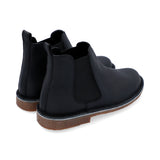 Botas Chelsea Hombre Cuero Abatanado Negro