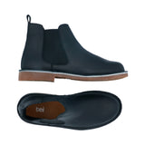 Botas Chelsea Hombre Cuero Abatanado Negro