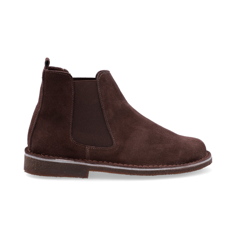 Botas Chelsea Hombre Cuero Carnaza Café