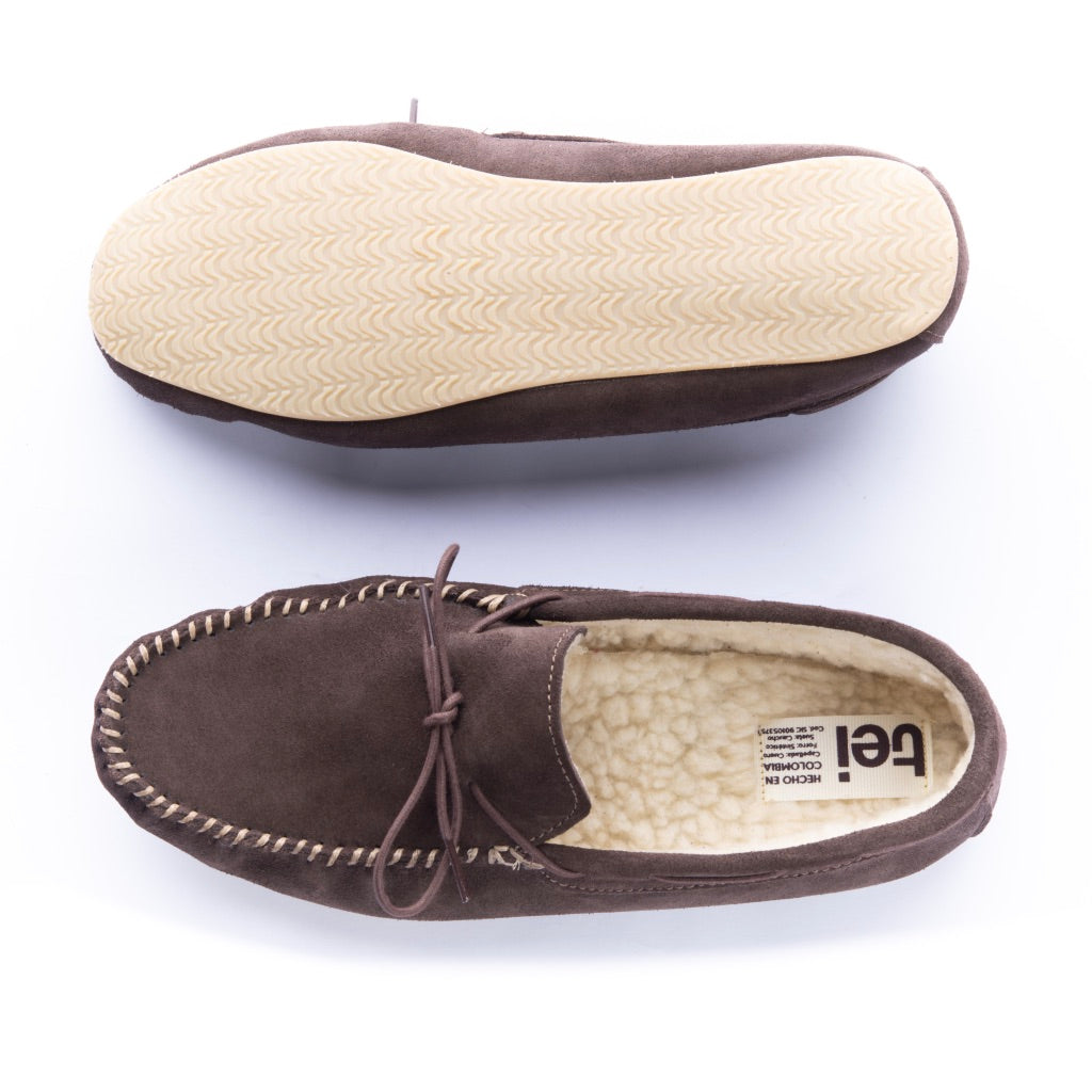 Pantuflas Apaches Hombre Cafe