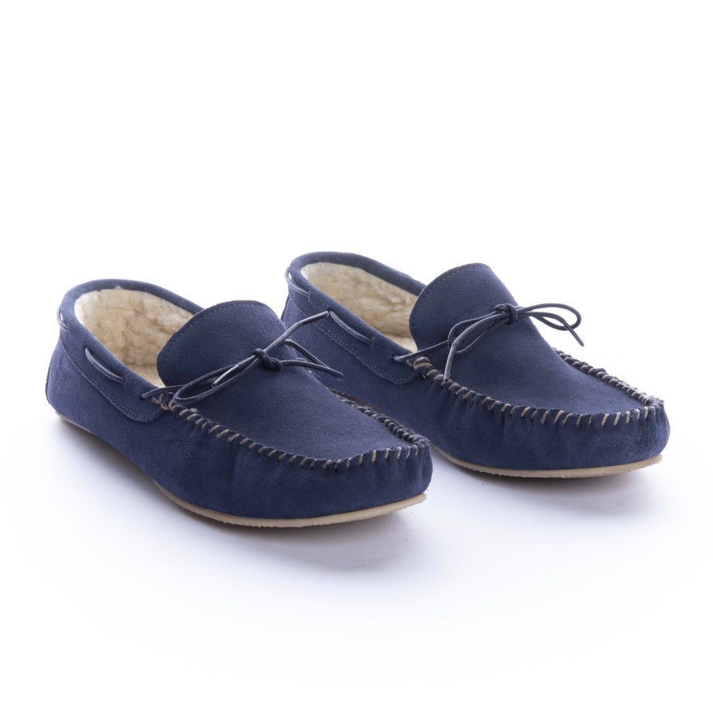 Pantuflas Apaches Hombre Azul Navy