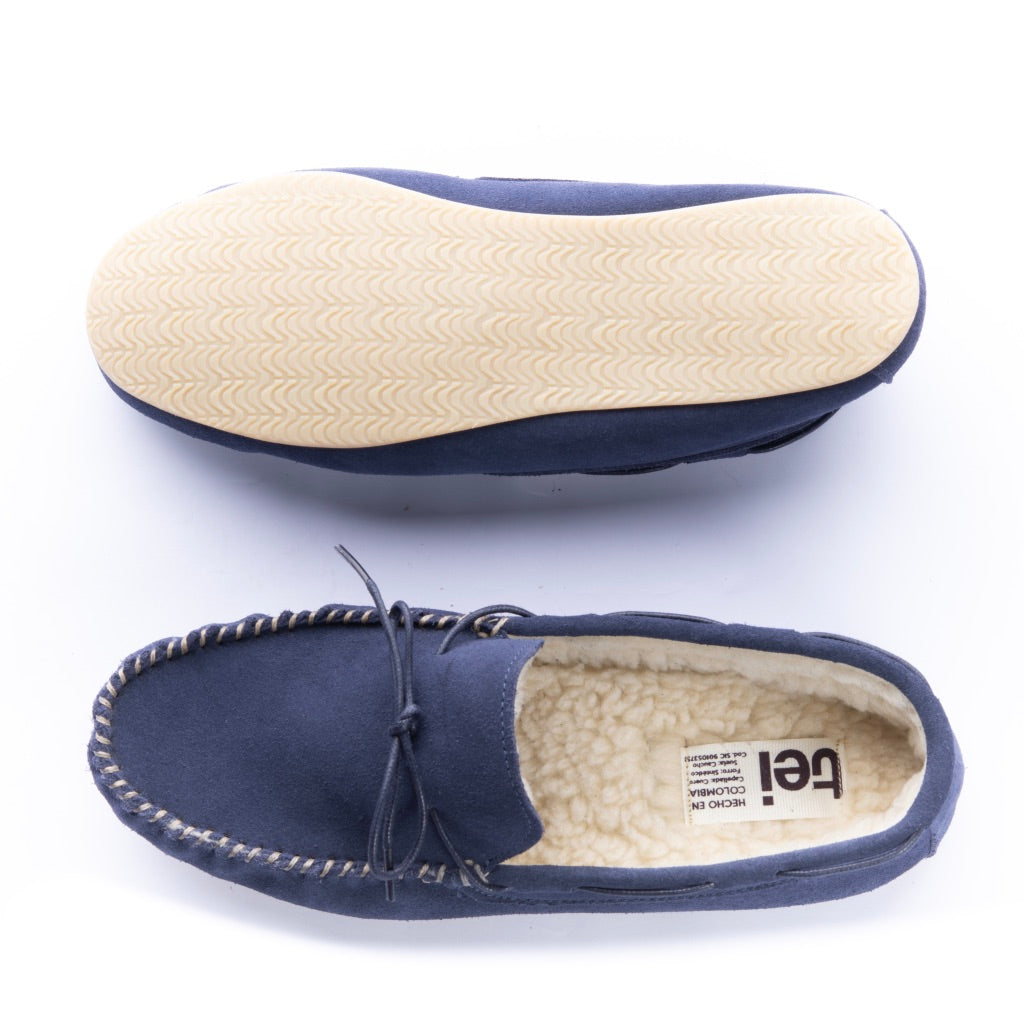 Pantuflas Apaches Hombre Azul Navy