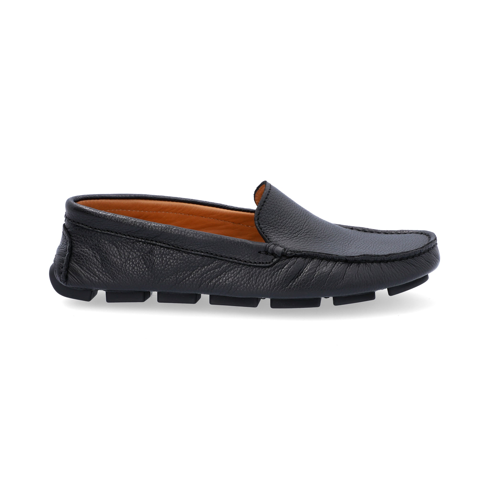 Mocasines Hombre Lisos Cuero Negro