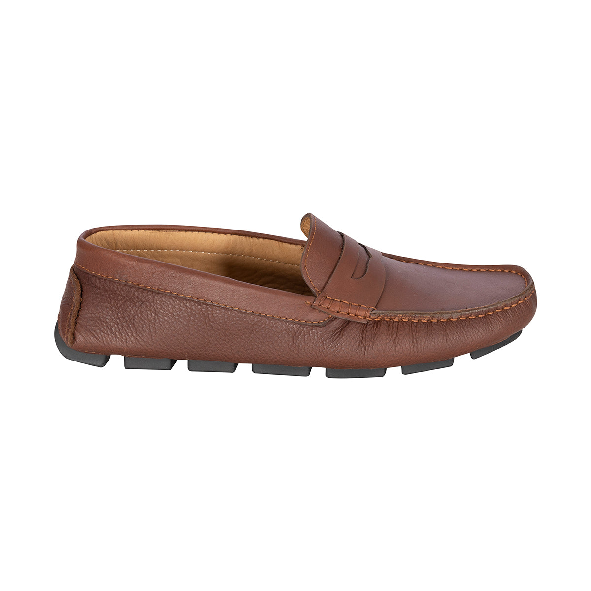Mocasines Hombre Penny Cuero Cognac