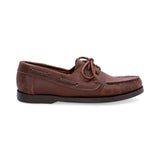 Mocasines Boat Shoes Cuero Graso Café