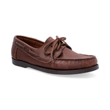 Mocasines Boat Shoes Cuero Graso Café