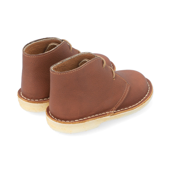 Botas Desert Niño Cordón Cuero Miel