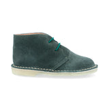 Botas Desert Niño Cordón Cuero Carnaza Verde Forest