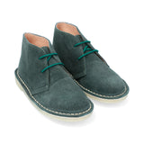 Botas Desert Niño Cordón Cuero Carnaza Verde Forest
