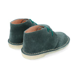 Botas Desert Niño Cordón Cuero Carnaza Verde Forest