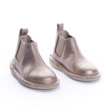 Botas Chelsea Niño Cuero Rosa Metalizado
