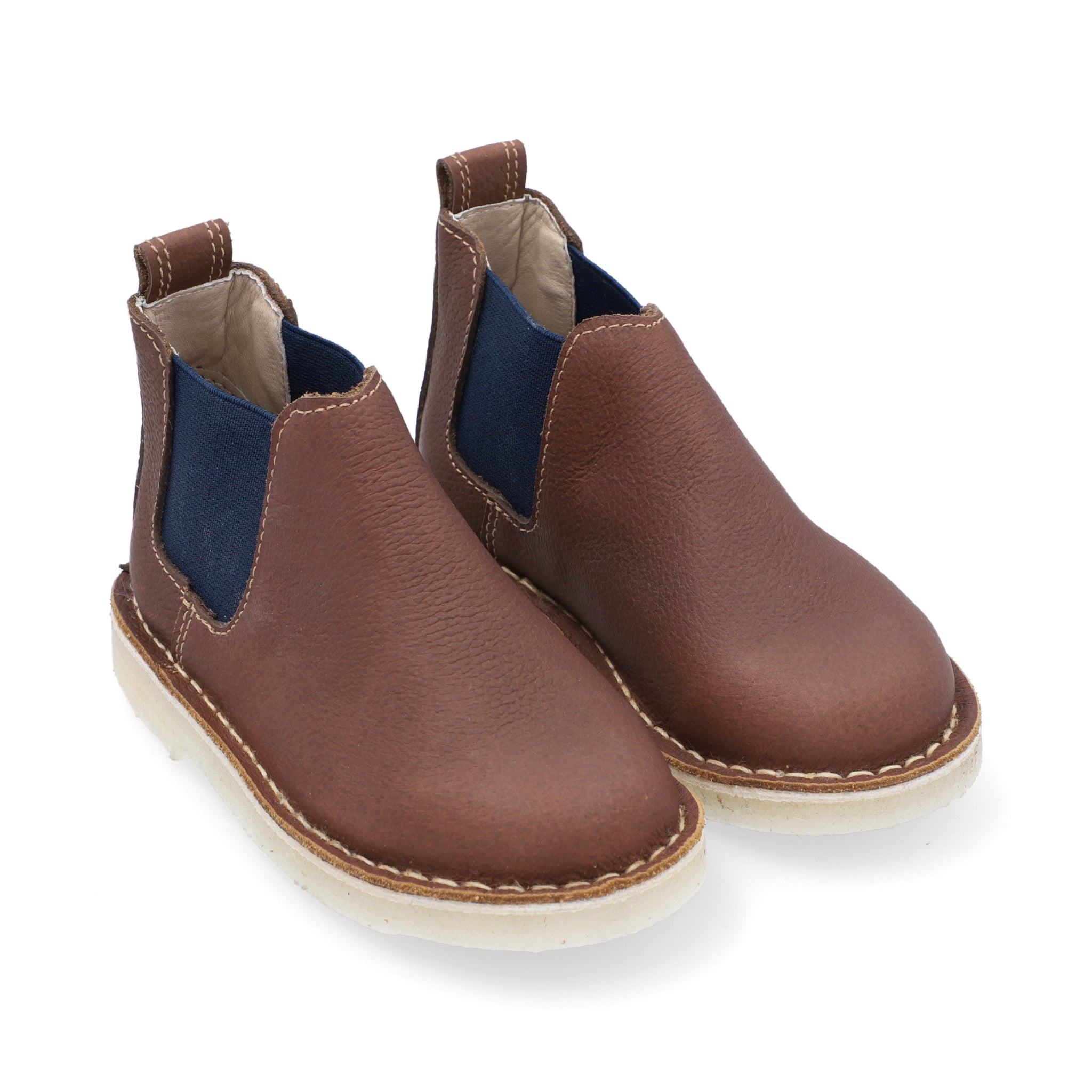 Botas Chelsea Niño Cuero Miel