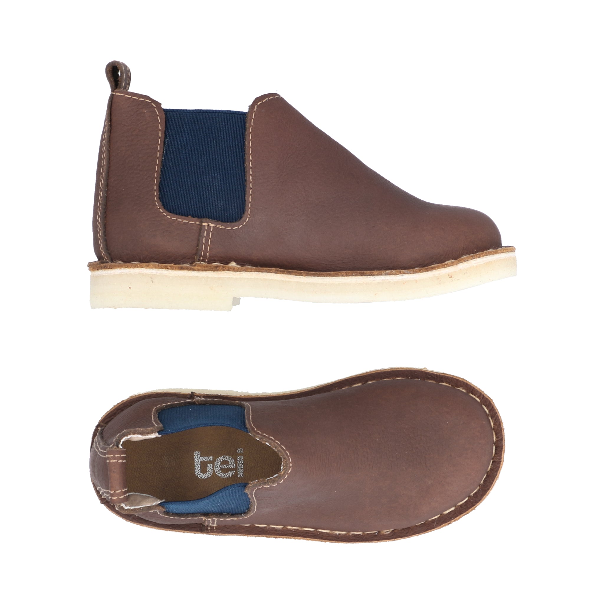 Botas Chelsea Niño Cuero Miel