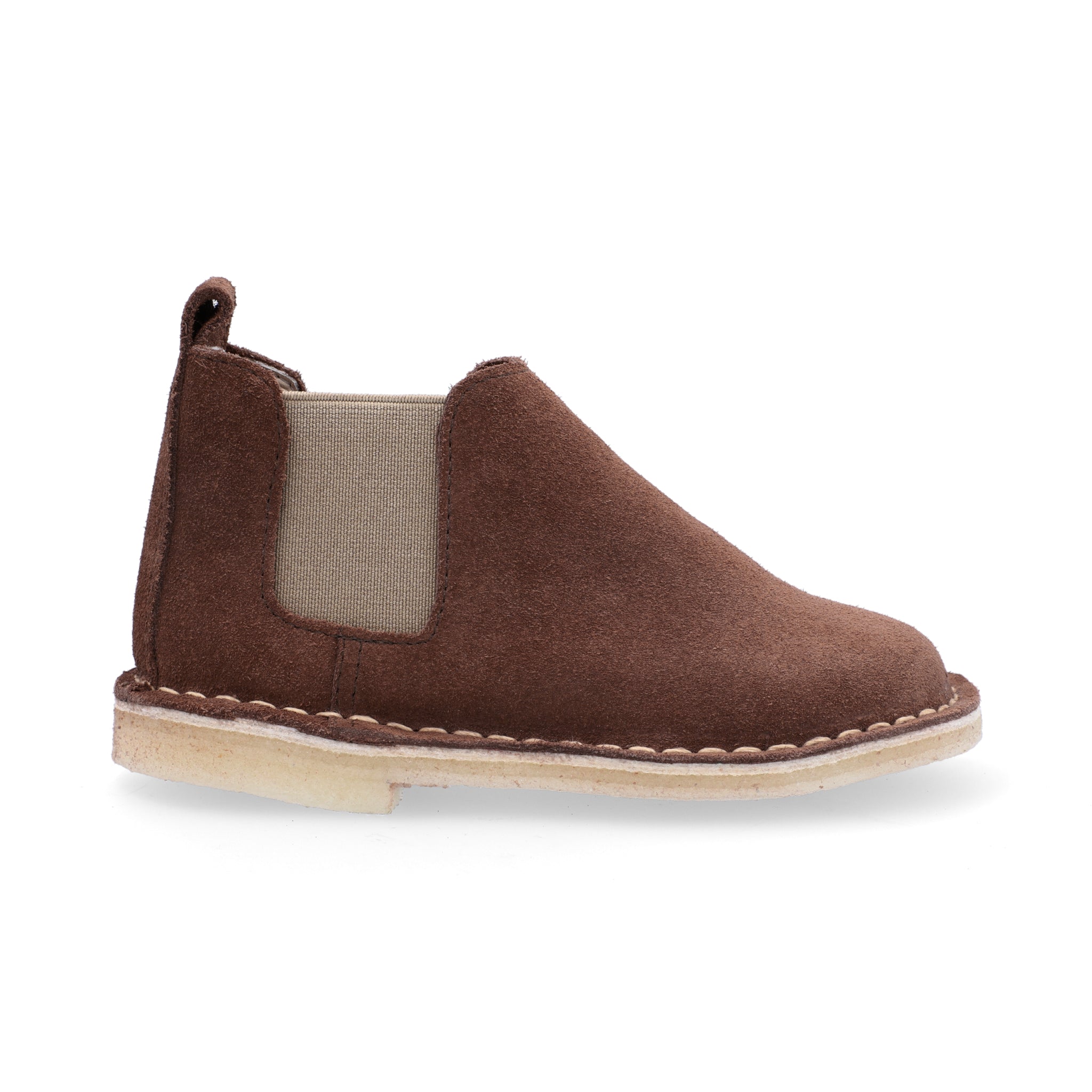 Botas Chelsea Niño Cuero Carnaza Cognac